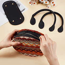 1Pc Rectangle PU Leather Knitting Crochet Bags Nail Bottom Shaper Pad&nbsp;DIY-ME0002-91