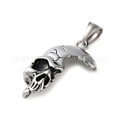 304 Stainless Steel Pendants&nbsp;STAS-M113-07AS
