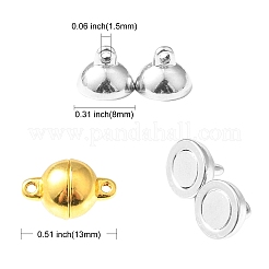 20 Sets 2 Colors Aolly Magnetic Clasps&nbsp;PALLOY-CJ0002-44