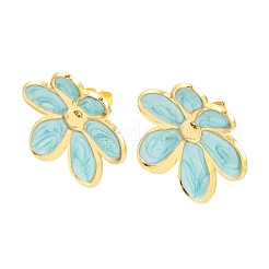 Valentine's Day 304 Stainless Steel Enamel Stud Earrings for Women&nbsp;EJEW-K331-01G-02