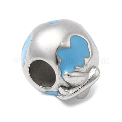 304 Stainless Steel Enamel European Beads&nbsp;STAS-D153-31P