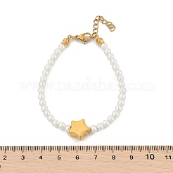 Plastic Imitation Pearl Beads Bracelets for Women&nbsp;BJEW-M056-10G-02