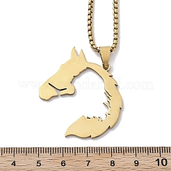 201 Stainless Steel Pendant Necklaces for Women&nbsp;LS-NJEW-U021-07G