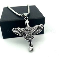 Vintage Hip Hop 304 Stainless Steel Eagle Pendant Necklaces for Men Women&nbsp;ZO0098