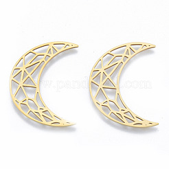 201 Stainless Steel Filigree Joiners Links&nbsp;STAS-N090-LA961-2