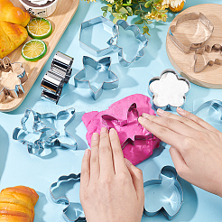15Pcs 15 Style 430 Stainless Steel Cookie Cutters&nbsp;DIY-PH0010-18