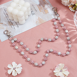 1Pc Polymer Clay Rhinestone Round Beaded Pants Chains&nbsp;AJEW-BM0001-29A-02