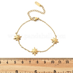 304 Stainless Steel Star Link Bracelets&nbsp;BJEW-Q051-05G