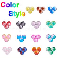 Spray Painted Crackle Glass Beads&nbsp;CCG-PH0002-14