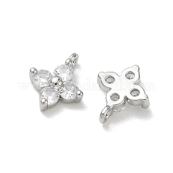 SHEGRACE Brass Cubic Zirconia Charms&nbsp;X-XGRQ4H448-680P-A
