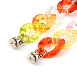 Acrylic Curb Chain Phone Case Chain&nbsp;HJEW-JM00504