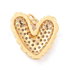 Eco-Friendly Brass Micro Pave Cubic Zirconia Pendants&nbsp;KK-K268-38G
