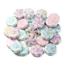 UV Plating Opaque Acrylic Beads&nbsp;OACR-P010-02