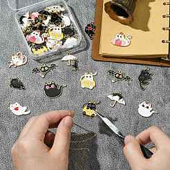 40Pcs 20 Styles Halloween Theme Zinc Alloy Enamel Pendants&nbsp;ENAM-CJ0006-67