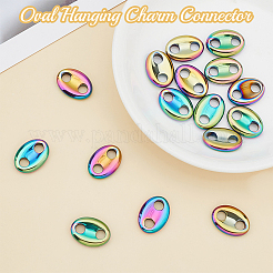 16Pcs PVD Vacuum Plating Non-magnetic Synthetic Hematite Connector Charms&nbsp;G-AR0004-78