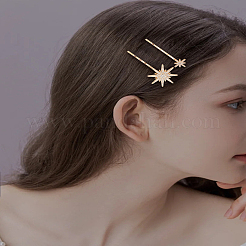 6Pcs 3 Style Iron Rhinestone Hair Bobby Pins&nbsp;PHAR-LP0001-18