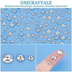 304 Stainless Steel Bead Caps&nbsp;STAS-UN0061-25