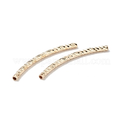 Rack Plating Brass Curved Tube Beads&nbsp;KK-WH0061-02F-G