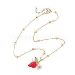 Resin Fruit Pendant Necklaces&nbsp;NJEW-JN05204-03