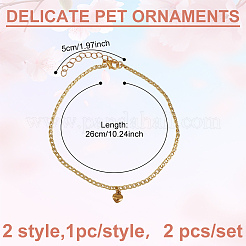 304 Stainless Steel Pendant Necklaces for Pet&nbsp;NJEW-DR00003
