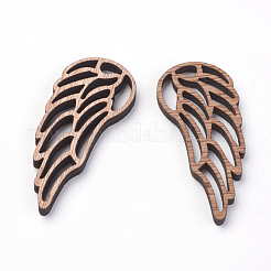 Undyed Wooden Sewing Big Pendants&nbsp;WOOD-S037-105