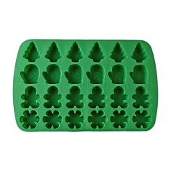 Christmas Rectangle Cake DIY Food Grade Silicone Mold&nbsp;DIY-K075-07