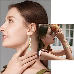 1000Pcs 10 Style Opaque Acrylic Linking Rings&nbsp;FIND-CA0004-84