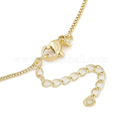 Brass Micro Pave Clear Cubic Zirconia Pendant Box Chain Necklaces for Women&nbsp;NJEW-U015-08G-01