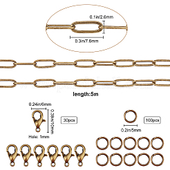 DIY Paperclip Chain Jewelry Making Kits&nbsp;DIY-SC0014-49AB