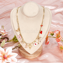 Brass Paperclip Chains Necklaces&nbsp;NJEW-DR0001-09