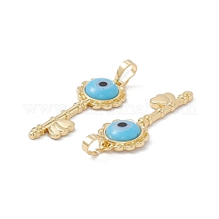 Handmade Evil Eye Lampwork Pendants&nbsp;LAMP-G157-03G-02