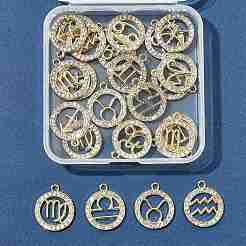 24Pcs 12 Styles Zinc Alloy Crystal Rhinestone Pendants&nbsp;FIND-FS0004-40