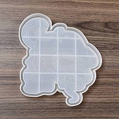 DIY Skull with Snake Dish Tray Silicone Statue Molds&nbsp;DIY-C056-07