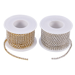 Brass Rhinestone Strass Chains&nbsp;CHC-BC0001-05