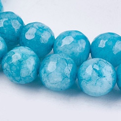 Natural White Jade Bead Strands&nbsp;G-R166-8mm-M2
