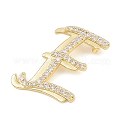 Brass Micro Pave Clear Cubic Zirconia Pendants&nbsp;CU-CBA8481-01G-E