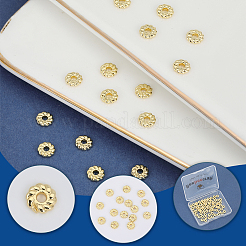 120Pcs Flower Brass Beads&nbsp;KK-BBC0026-04