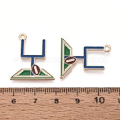 Alloy Enamel Pendants&nbsp;ENAM-T025-02G-12