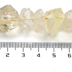 Raw Rough Natural Lemon Quartz(Heated) Beads Strands&nbsp;G-P528-A02-01