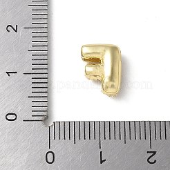 Brass Micro Pave Cubic Zirconia Beads&nbsp;KK-P290-61G-F