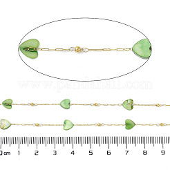 Heart Ion Plating(IP) 304 Stainless Steel Chains&nbsp;AJEW-Q150-03G-01