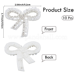 10Pcs Imitation Pearl & Glass Beads Sew on Appliques&nbsp;DIY-CY0001-29