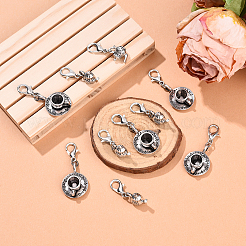 10Pcs 2 Styles Teapot and Coffee Cup Tibetan Style Alloy Pendant Decorations&nbsp;HJEW-YW00138