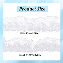 20M Polyester Pleated Lace Trim&nbsp;OCOR-HY0001-20C