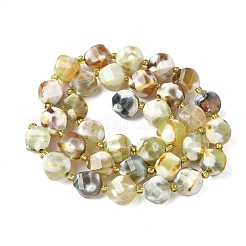 Natural Fire Crackle Agate Beads Strands&nbsp;G-U023-A16-02