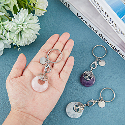 3Pcs Natural Stone Keychain&nbsp;KEYC-PH01449
