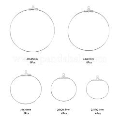 20Pcs 5 Size 304 Stainless Steel Pendants&nbsp;STAS-LS0001-12S