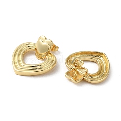Rack Plating Brass Dangle Stud Earrings&nbsp;EJEW-M230-01G