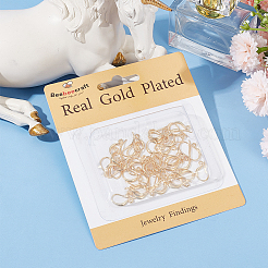 50Pcs Brass Earring Hooks&nbsp;KK-BBC0008-57