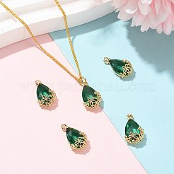 Transparent Glass Pendants&nbsp;GLAA-FZ0001-02A